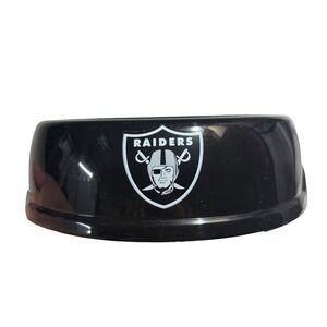 NFL Las Vegas Raiders Pets First Dog Bowl Black Melamine Non-Slip NFLNA10075